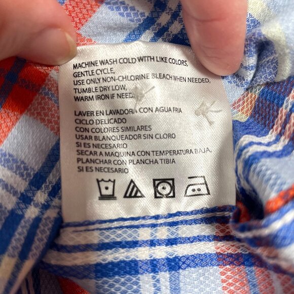 Original Weatherproof Vintage Men's Plaid Short Sleeve Button Down Shirt Size S - Picture 5 of 9